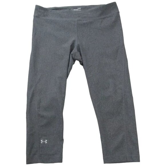 Under armour Ankle Leggings Womens Large Gray Activewear Heatgear Compression - Picture 2 of 11